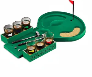 Table Top Golf Shots Drinking Mini Game Set Funny Gag Gifts for Men