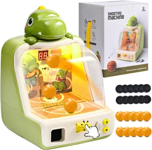 Tabletop Basketball Game for Kids,Basketball Shooting Game,Dinosaur Desktop Games Interactive Coin-Op Arcade Electronic Toys for Toddler Light&Sound Indoor Sports Toy Birthday Gifts for Boys Girls 3 