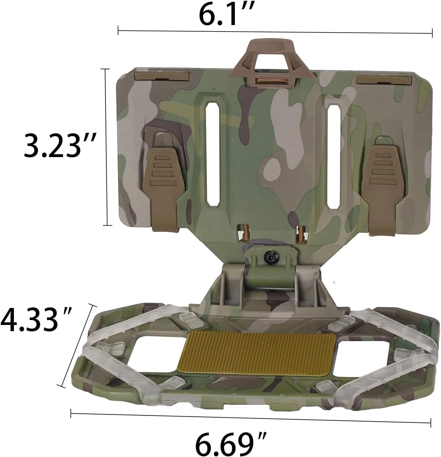 Tactical Molle Phone Holder for Plate Carrier Vest, Quick Release & Adjustable Phone Mount, Compatible with 4.7-6.7 inch Smart Phones, Durable Tactical Accessories for Outdoor Enthusiasts