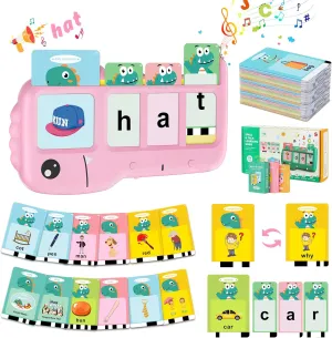 Talking Flash Cards for Toddlers Learning: Alphabet Learning Toys - Matching Spelling Games with 224 Sight Words - Montessori Toys for 3 4 5 6 Years Old Kids