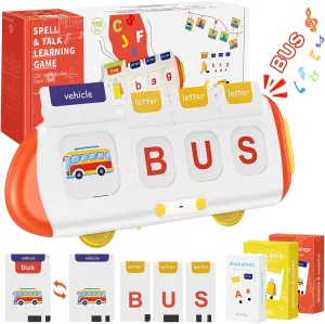 Talking Flash Cards for Toddlers | Montessori Toys | Educational Toys for 3 Year Old | Flash Cards for Toddlers 3-6 with Match and Spell Games | 220 Sight Word Flash Card Kindergarten