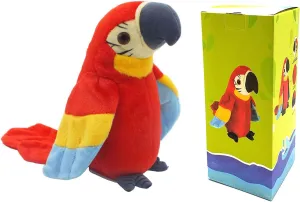 Talking Parrot Plush Toy, Repeat What You Say Funny Kids Stuffed Toys, Birthday Gift Kids Early Learning Animal Toy Electronic Toy