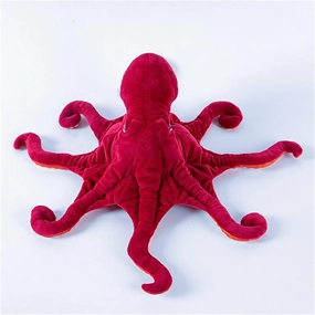 TAMMYFLYFLY Cute Octopus Plush Toy - Super Lovely Red Soft Real Life Octopus Giant Realistic Stuffed Animal Toys, Deep Sea Creeping Animal Octopuses Plush Toys (32inch)