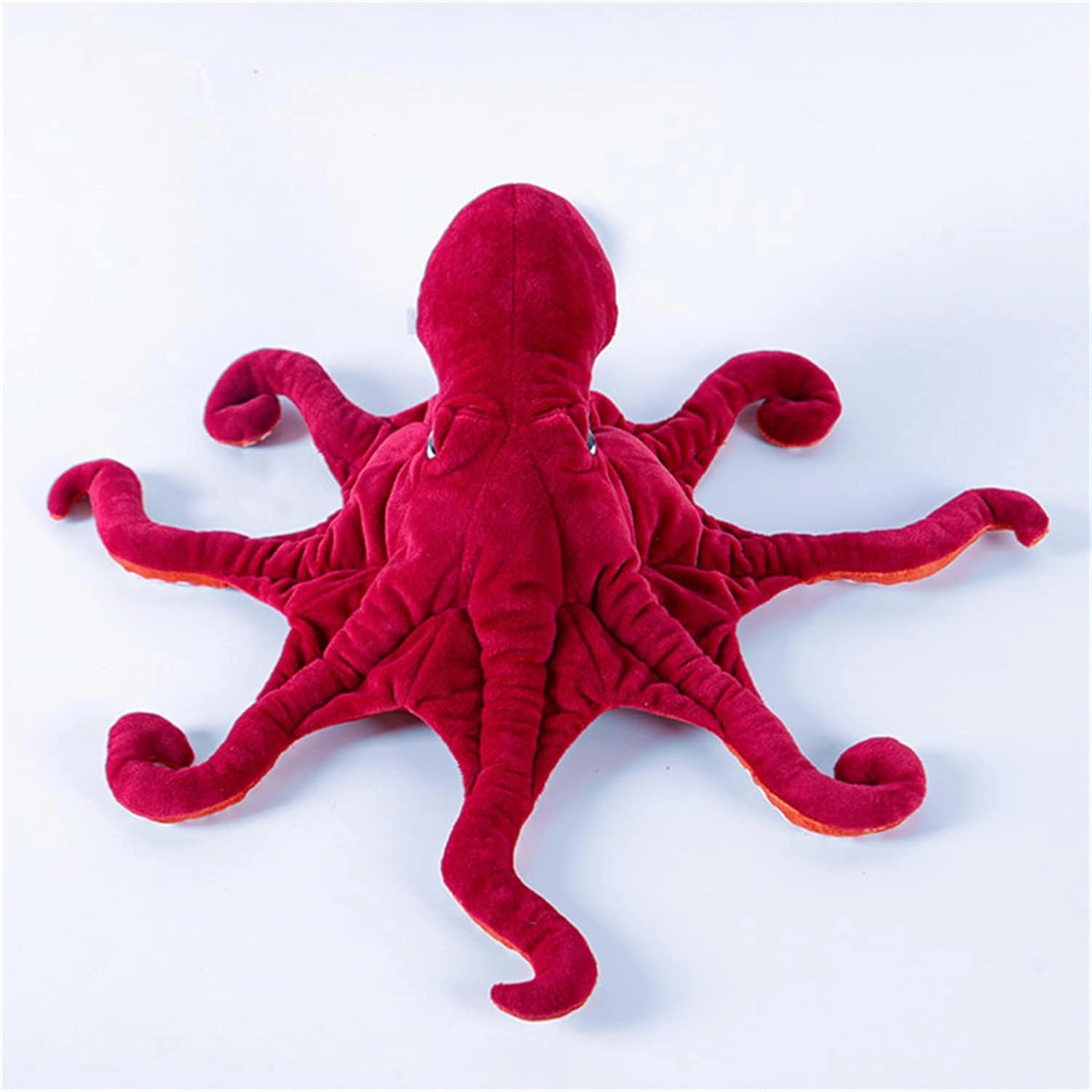 TAMMYFLYFLY Cute Octopus Plush Toy - Super Lovely Red Soft Real Life Octopus Giant Realistic Stuffed Animal Toys, Deep Sea Creeping Animal Octopuses Plush Toys (32inch)