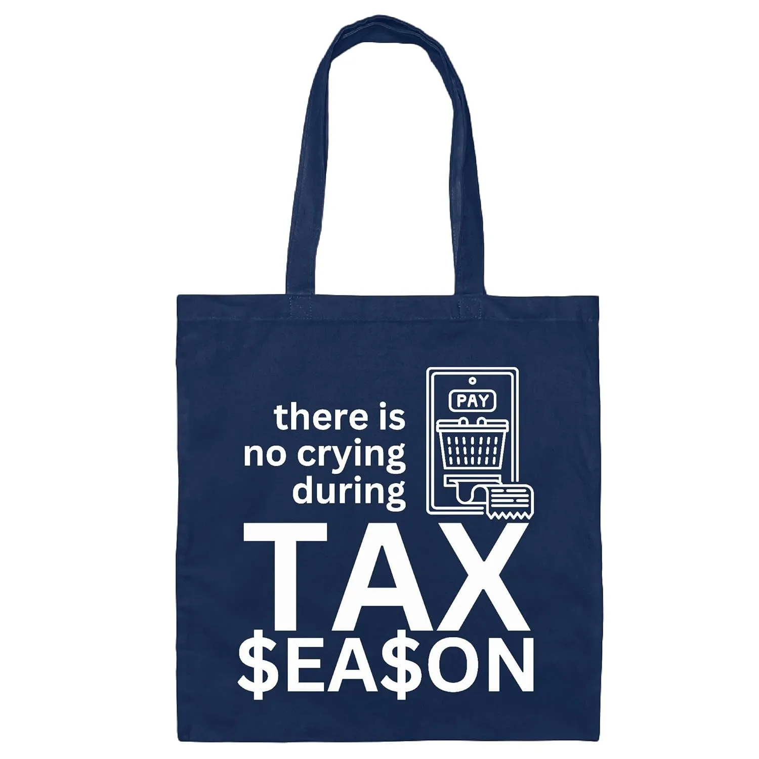 Tax Accounting Gift Funny Quotes Bookkeeper Spreadsheets Perfect Gift for Accountants and Bookkeepers Navy Black Multicolor Canvas Tote Bag