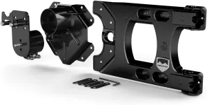 TeraFlex 4838150 JK/JKU Alpha Hinged Carrier & Alpha HD Adjustable Spare Tire Mounting Kit-Complete , black