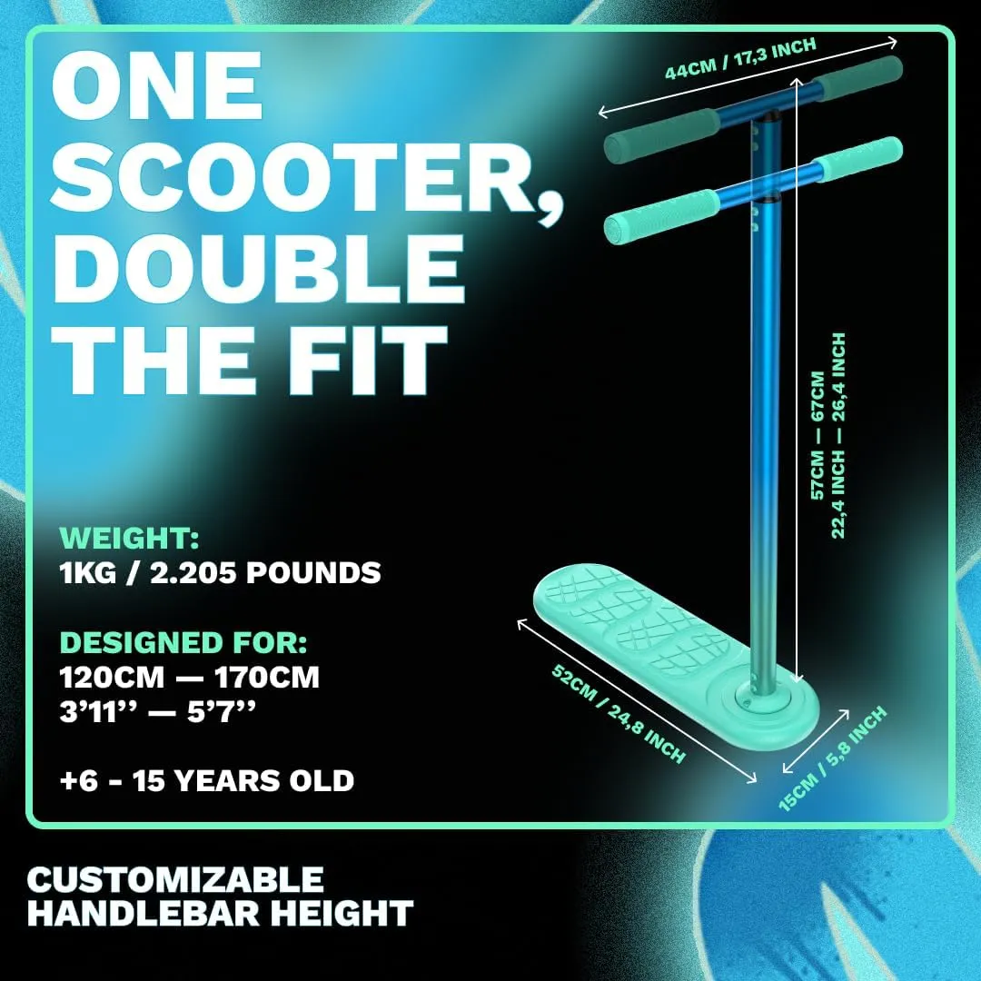 The Indo Trick Scooter - Stunt Scooter for Teens, Kids and Adults - Trampoline Scooter to Practice Pro Scooter Tricks - Indoors and Outdoors Scooter - Professionals and Beginners