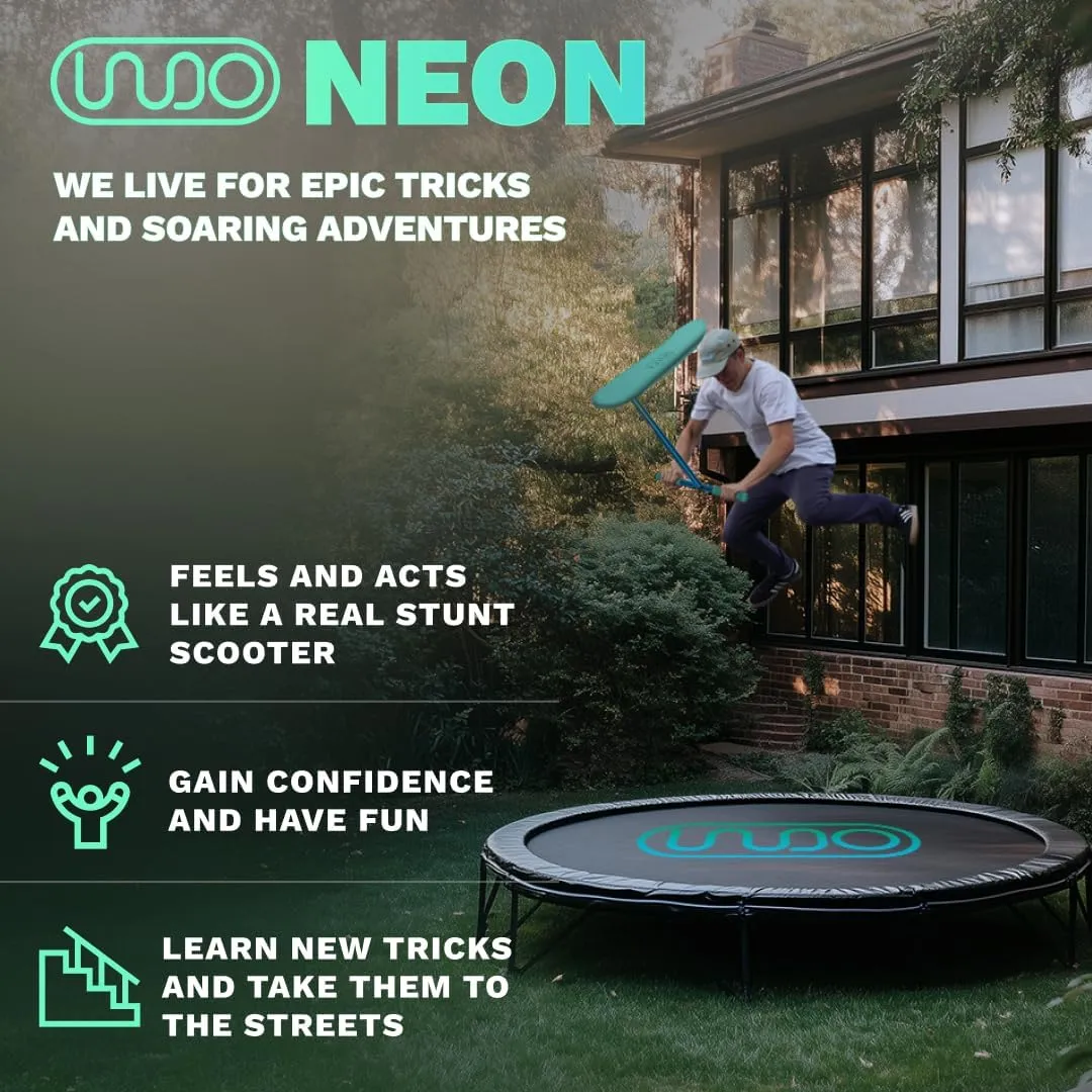 The Indo Trick Scooter - Stunt Scooter for Teens, Kids and Adults - Trampoline Scooter to Practice Pro Scooter Tricks - Indoors and Outdoors Scooter - Professionals and Beginners