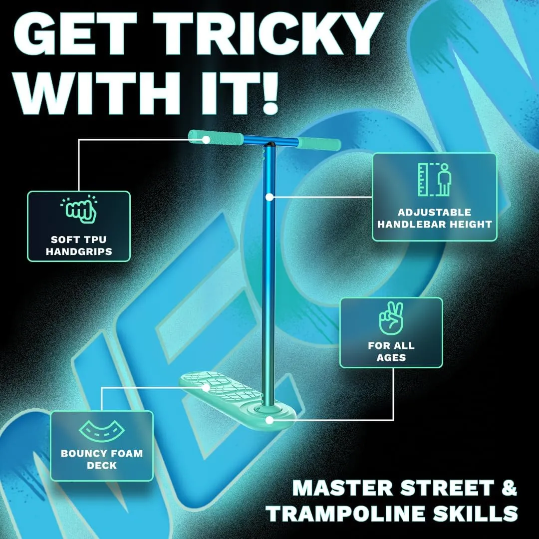 The Indo Trick Scooter - Stunt Scooter for Teens, Kids and Adults - Trampoline Scooter to Practice Pro Scooter Tricks - Indoors and Outdoors Scooter - Professionals and Beginners