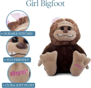 The Petting Zoo Bigfoot Girl Stuffed Animal Plushie, Gifts for Kids, Wild Onez Wildlife Animals, Bigfoot Ape Plush Toy, 10 inches