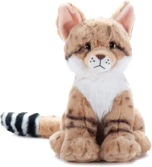The Petting Zoo Sand Cat Plushie Stuffed Animal, Gifts for Kids, Wild Onez Wildlife Animals, Cat Plush Toy 12 inches