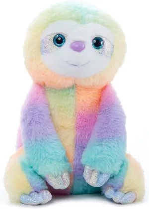 The Petting Zoo Sloth Stuffed Animal Plushie, Ombrez Wildlife Animals, Rainbow Zoologee Sloth Plush Toy 12 inches