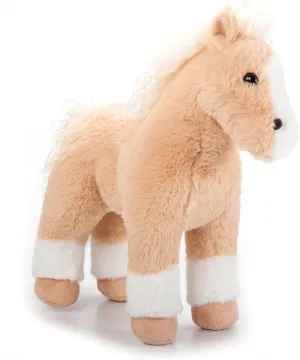 The Petting Zoo Standing Palamino Horse Stuffed Animal Plushie, Gifts for Kids, Wild Onez Barnyard Animals, Palamino Horse Plush Toy, 12 inches