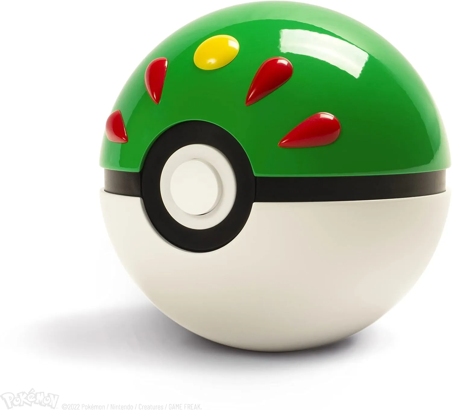 The Wand Company Original Poké Ball Authentic Replica - Realistic, Electronic, Die-Cast Poké Ball with Display Case Light Features – Officially Licensed by Pokémon