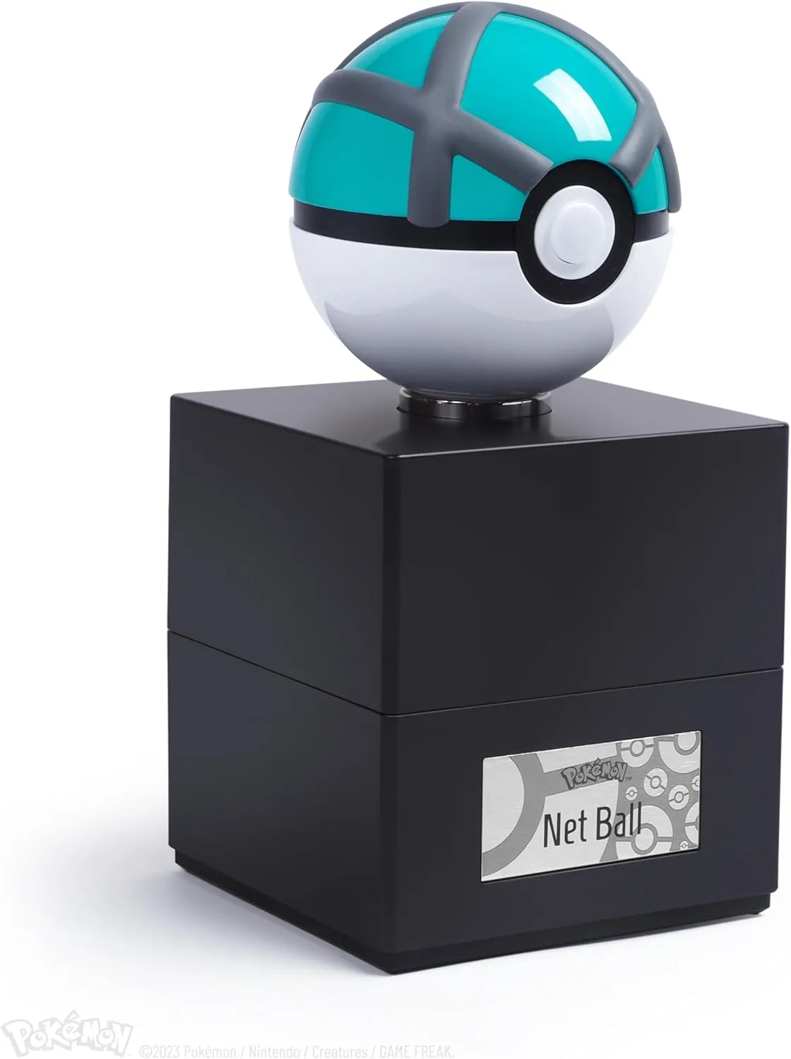 The Wand Company Original Poké Ball Authentic Replica - Realistic, Electronic, Die-Cast Poké Ball with Display Case Light Features – Officially Licensed by Pokémon