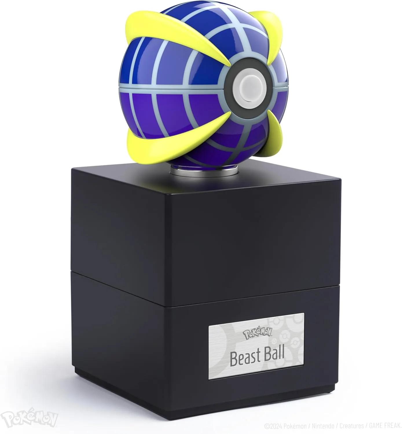 The Wand Company Original Poké Ball Authentic Replica - Realistic, Electronic, Die-Cast Poké Ball with Display Case Light Features – Officially Licensed by Pokémon