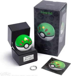 The Wand Company Original Poké Ball Authentic Replica - Realistic, Electronic, Die-Cast Poké Ball with Display Case Light Features – Officially Licensed by Pokémon