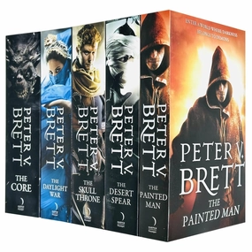 The Demon Cycle Series Peter V. Brett Collection 5 Books Set The Painted Man, The Desert Spear, The Daylight War, The Skull Throne Paperback – January 1, 2017