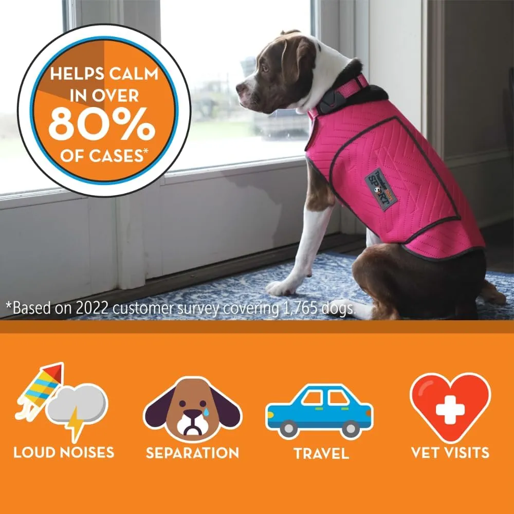 ThunderShirt for Dogs, X Large, Fuchsia Sport - Dog Anxiety Relief Calming Vest