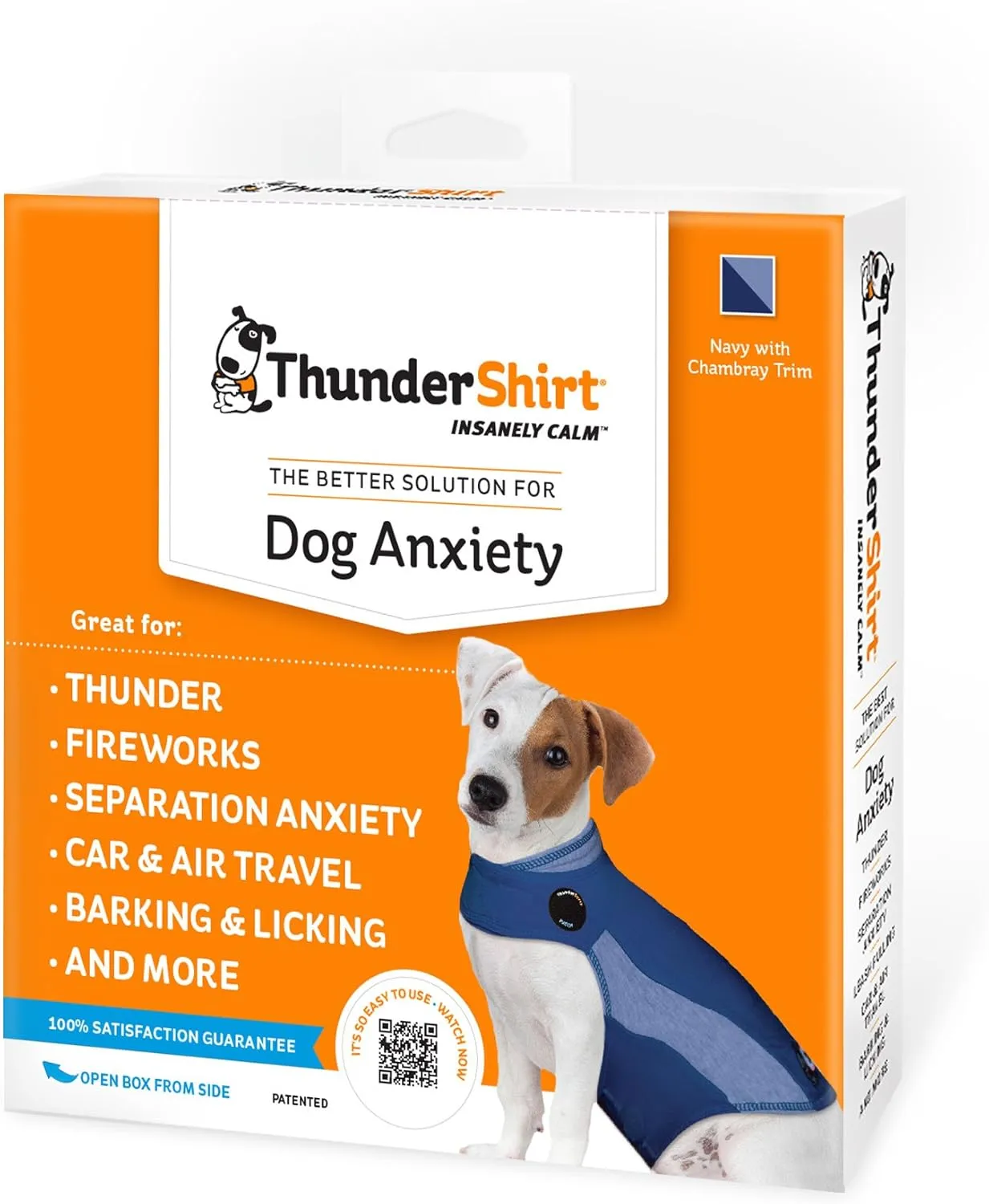 ThunderShirt for Dogs, XX Small, Blue Polo - Dog Anxiety Relief Calming Vest
