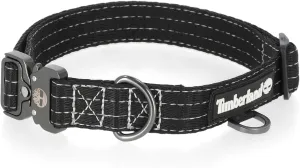 Timberland Adjustable Dog Collar, Tactical Heavy Duty Dog Collar, Reflective Quad Stitching for Visibility, Quick Release Metal Buckle, Small Medium Large Dogs (12” – 25” Neck)