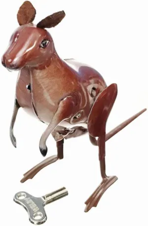 Tin Kangaroo Hopping Wind up (Includes One Kangaroo with Wind Up Key)