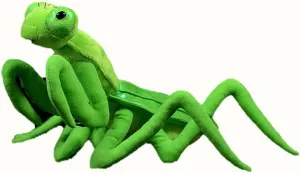 Tiny Heart Simulation Green Chinese Mantis Soft Stuffed Animal Plush Toy 12" Long, Lifelike Home Decor Kids Birthday