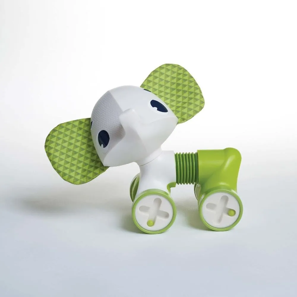 Tiny Love Samuel Elephant Rolling Toy - White, Black, Pink