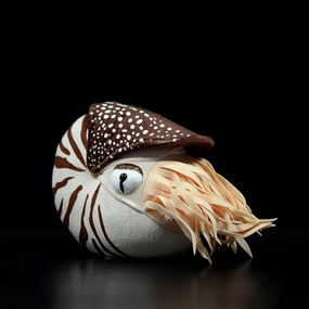 Tiny Heart Simulation Nautilus Stuffed Animal 8inch, Nautilus Plush Toys Soft Toy Gifts for Kids