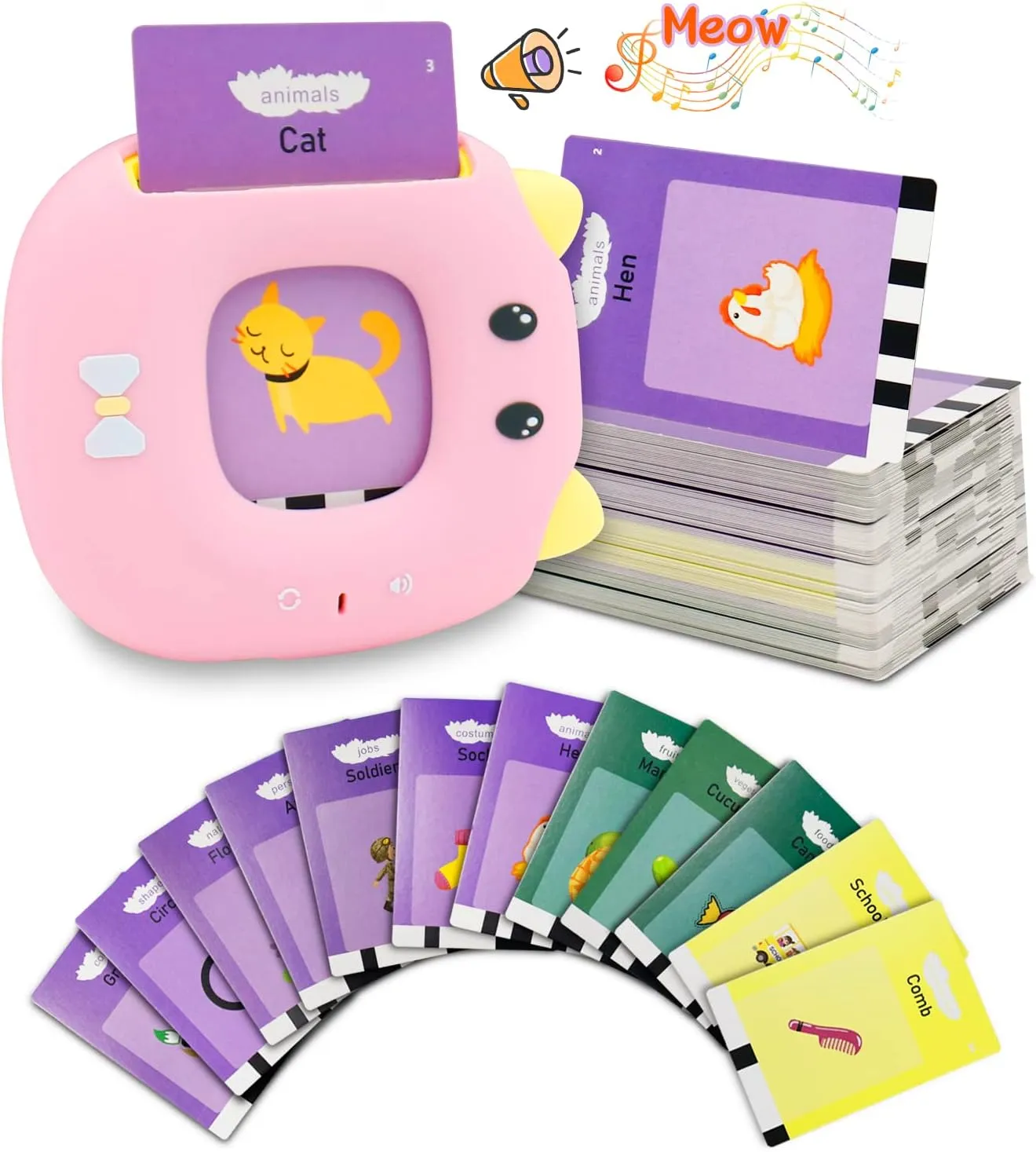 Toddler Learning Toys for 3 4 5 Year Old Boys and Girls(2025 New), Early Educational Toys, 224 Sight Words Talking Flash Cards,Pocket Speech for Toddlers