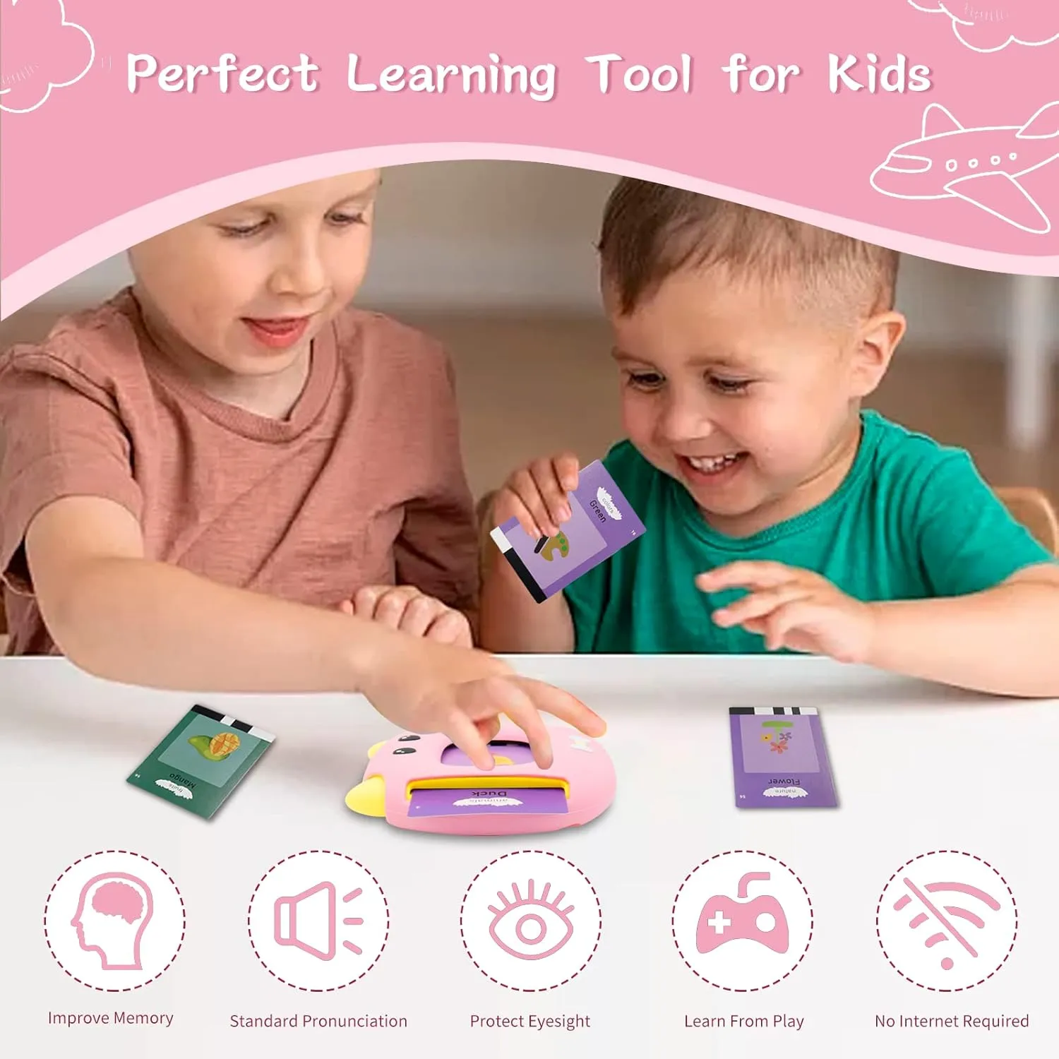 Toddler Learning Toys for 3 4 5 Year Old Boys and Girls(2025 New), Early Educational Toys, 224 Sight Words Talking Flash Cards,Pocket Speech for Toddlers