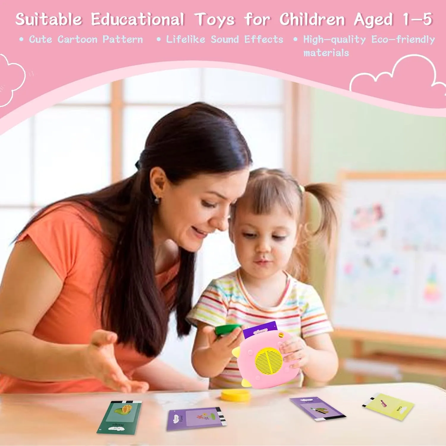 Toddler Learning Toys for 3 4 5 Year Old Boys and Girls(2025 New), Early Educational Toys, 224 Sight Words Talking Flash Cards,Pocket Speech for Toddlers
