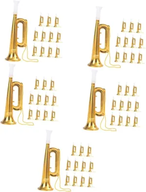Totority 60pcs Lightweight Plastic Trumpets for Boy Girl Safe and Compact Toy Horns for Parties Events and Festivals Musical Accessories for Boys and Girls