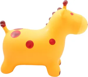 Totority Inflatable Toy for Boy Girl Thickened Outdoor Bouncing Mount with Air Pump Educational Toy for Toddlers Fun Cartoon Design for Physical Activity