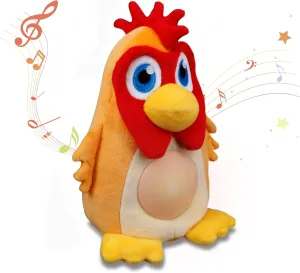 TOYMAKER La Granja de Zenon Bartolito Light Up Stuffed Animal and Pull Back Cars Chicken Toys for Toddlers 1-3