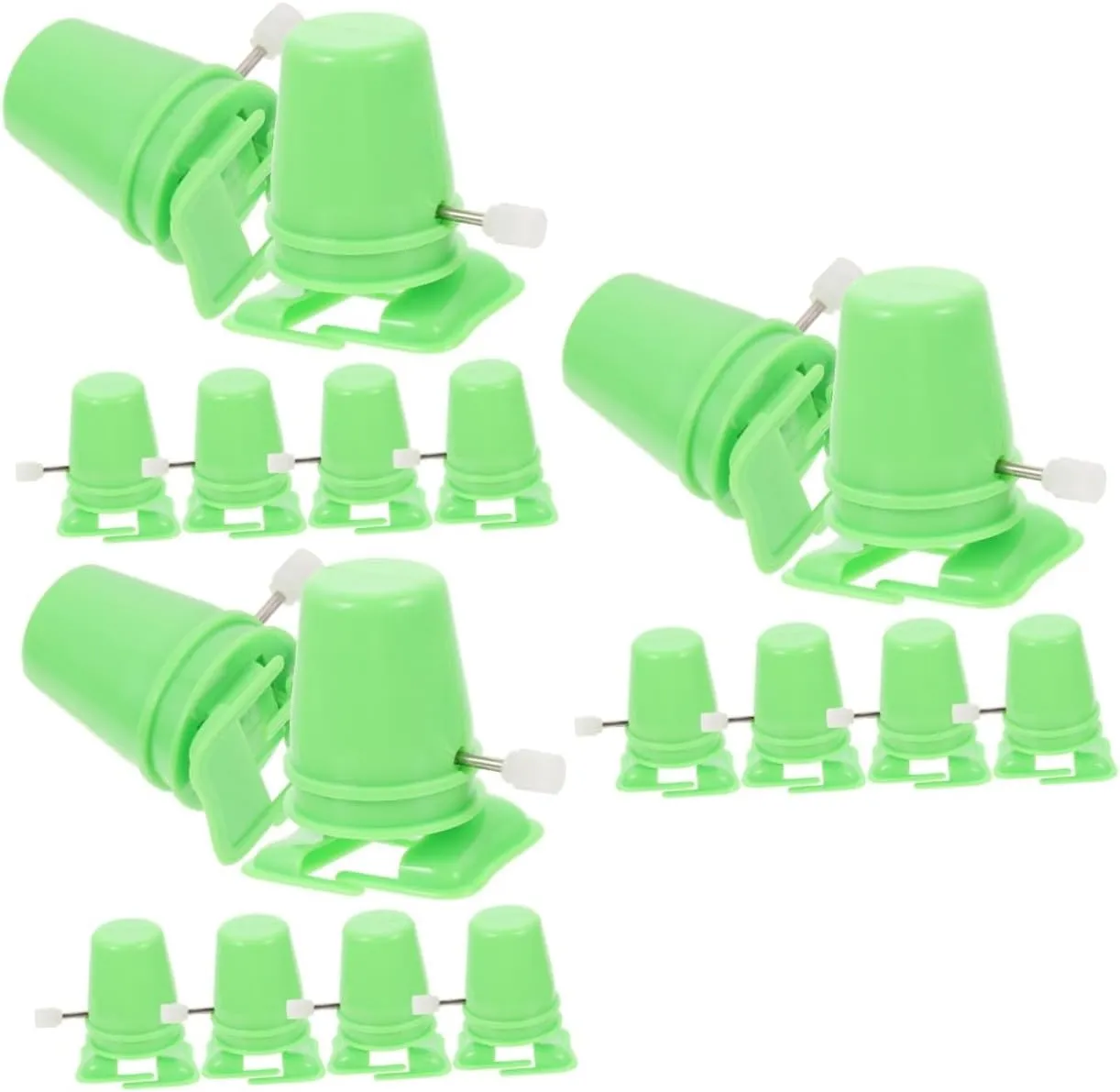 Toyvian 3sets Wind-up Mechanism DIY Toy Parts Clockwork Movement for Toy Making Compact Movement Mechanism 6pcs*3