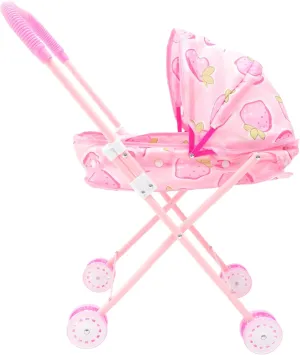 Toyvian Doll Stroller Baby Dolls Accessories Simulation Baby Stroller Baby Doll Carriage Kids Play House Toy Baby Doll Role Play Toy Toys Push Car Play Game Stroller Pretend Child