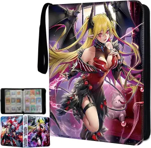 Trading Card Binder Fits 900 Cards Card Collector Album Holder,with 40 Removable Sleeves Toys Gifts for Boys Girls