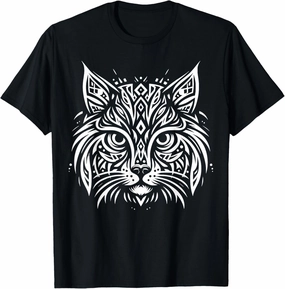 Tribal Bobcat Portrait T-Shirt