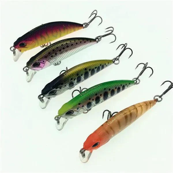 TSURINOYA DW63 50mm 5g Sinking Minnow Hard Bait Mini Fishing Lures with Hook