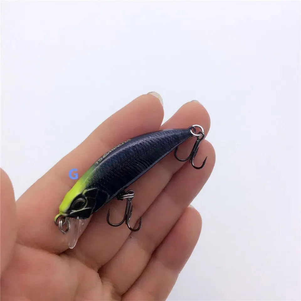 TSURINOYA DW63 50mm 5g Sinking Minnow Hard Bait Mini Fishing Lures with Hook