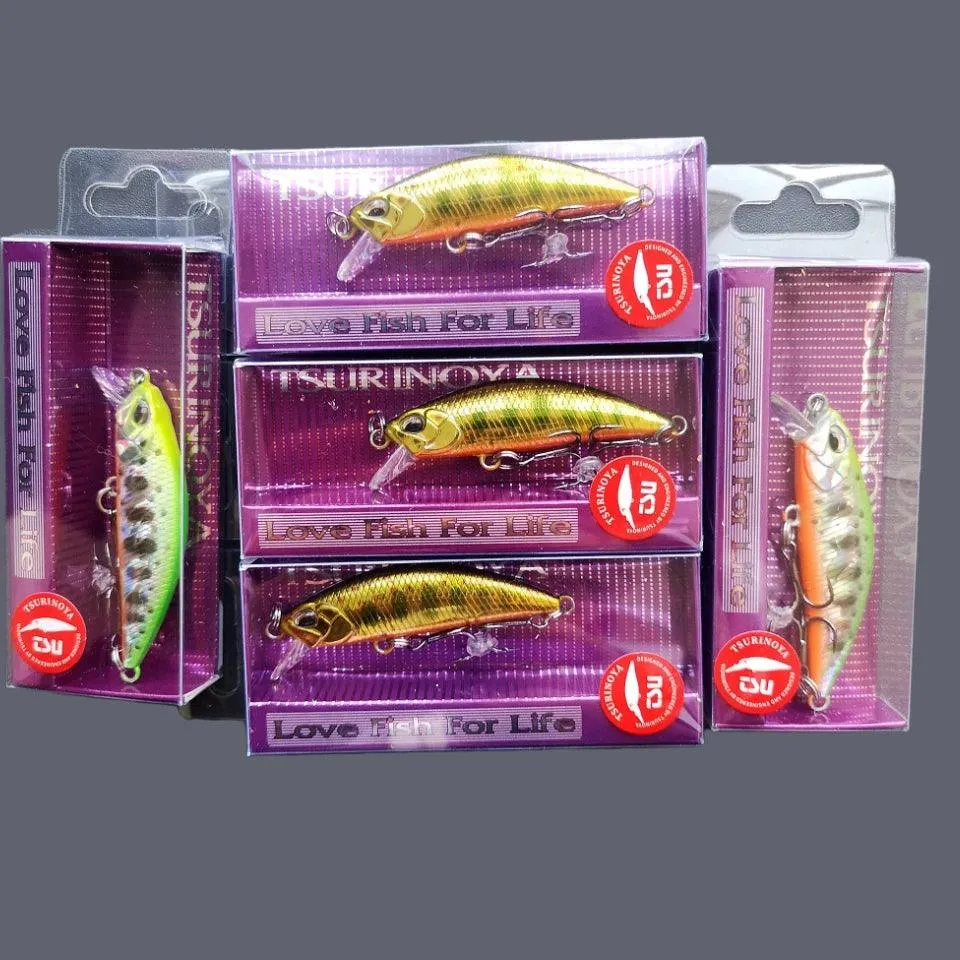 TSURINOYA DW63 50mm 5g Sinking Minnow Hard Bait Mini Fishing Lures with Hook
