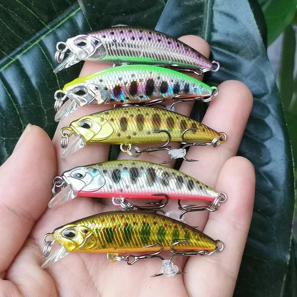 TSURINOYA DW63 50mm 5g Sinking Minnow Hard Bait Mini Fishing Lures with Hook