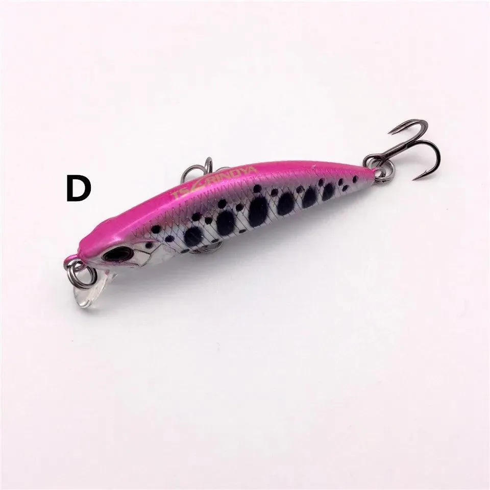 TSURINOYA DW63 50mm 5g Sinking Minnow Hard Bait Mini Fishing Lures with Hook