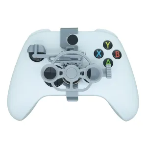 TXW Game Controller Mini Steering Wheel for Xbox Accessory for XboxSeries X/S Racing Video Game,Game Joystick Racing Games Controller (Silver)