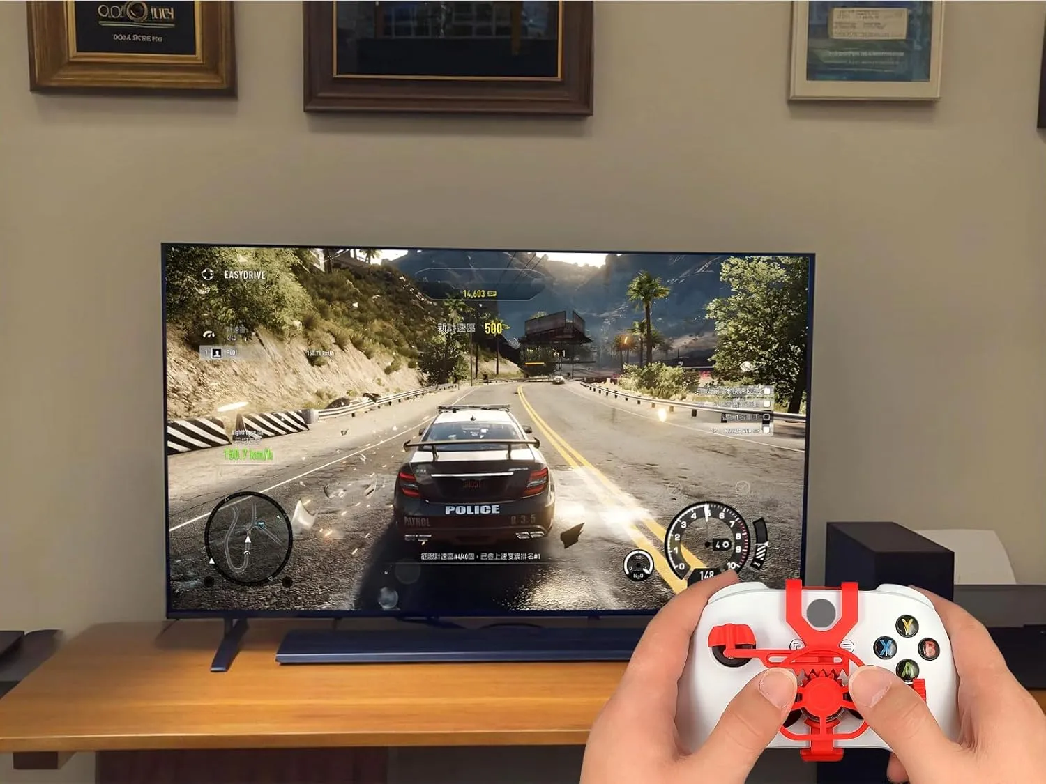 TXW Mini Racing Steering Wheel for Xbox ONE X/S/Elite Game Controller,Racing Games Controller Steering Wheel Attachment Accessory for Xbox ONE (Red)