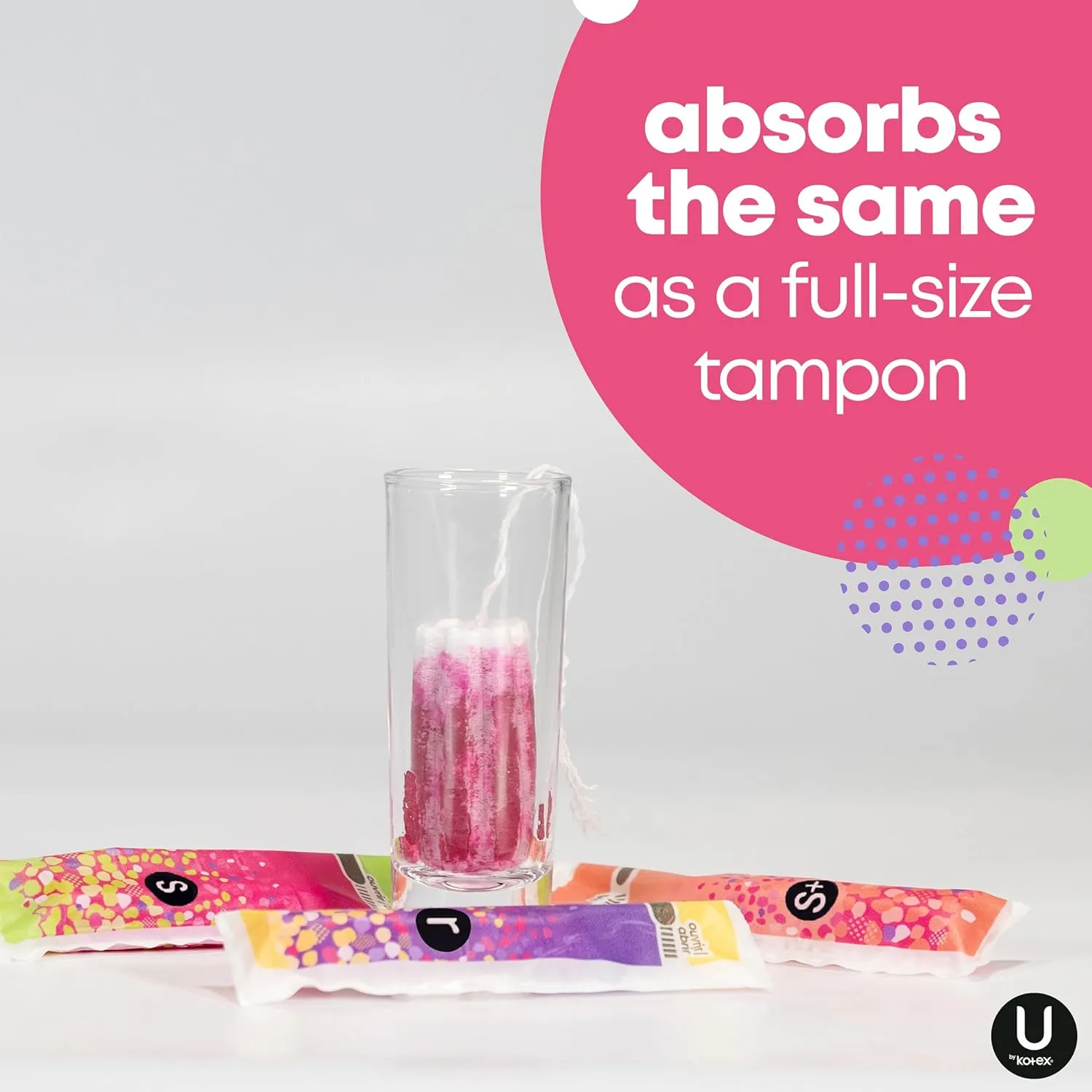 U by Kotex Click Multipack Tampons, Compact, Regular/Super Absorbency, Unscented, 180 Count (6 Packs of 30) (Packaging May Vary)