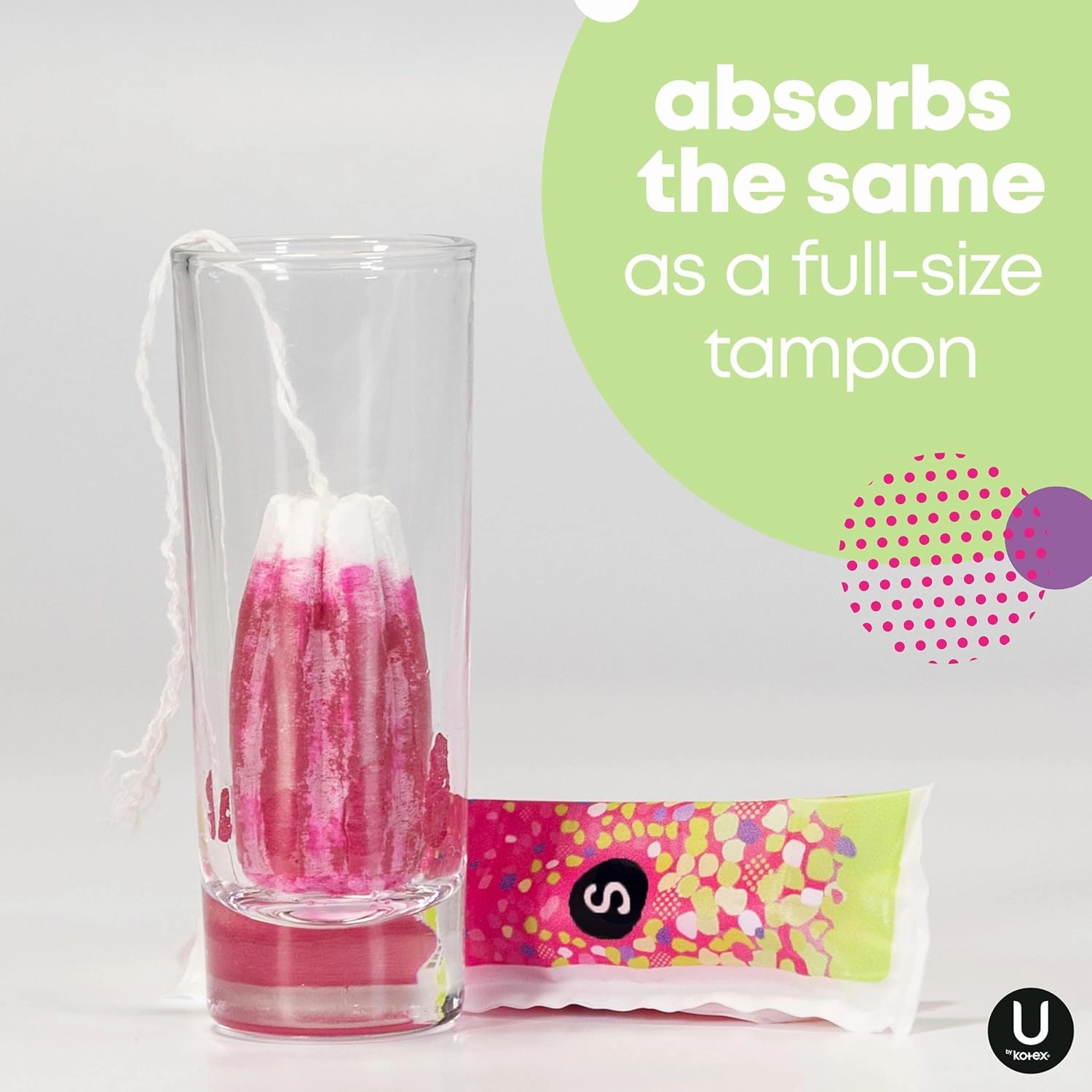 U by Kotex Click Compact Tampons, Super Absorbency, Unscented, 192 Count (6 Packs of 32) (Packaging May Vary)