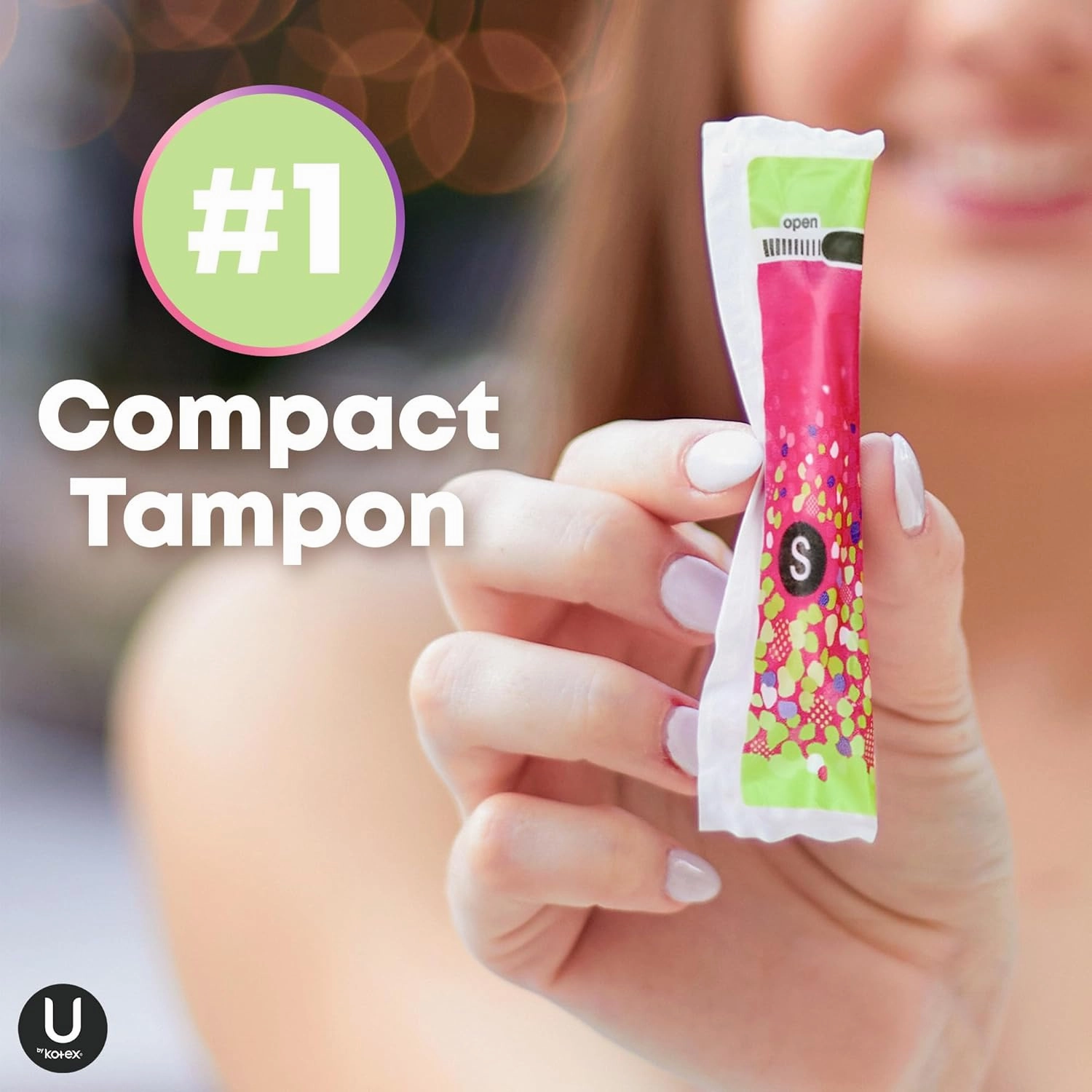 U by Kotex Click Compact Tampons, Super Absorbency, Unscented, 192 Count (6 Packs of 32) (Packaging May Vary)