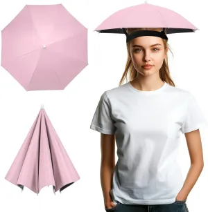 Umbrella Hat, Fishing Hat Hands Free Waterproof Adjustable Sun Rain Cap Hat with Elastic Band Fit for Camping